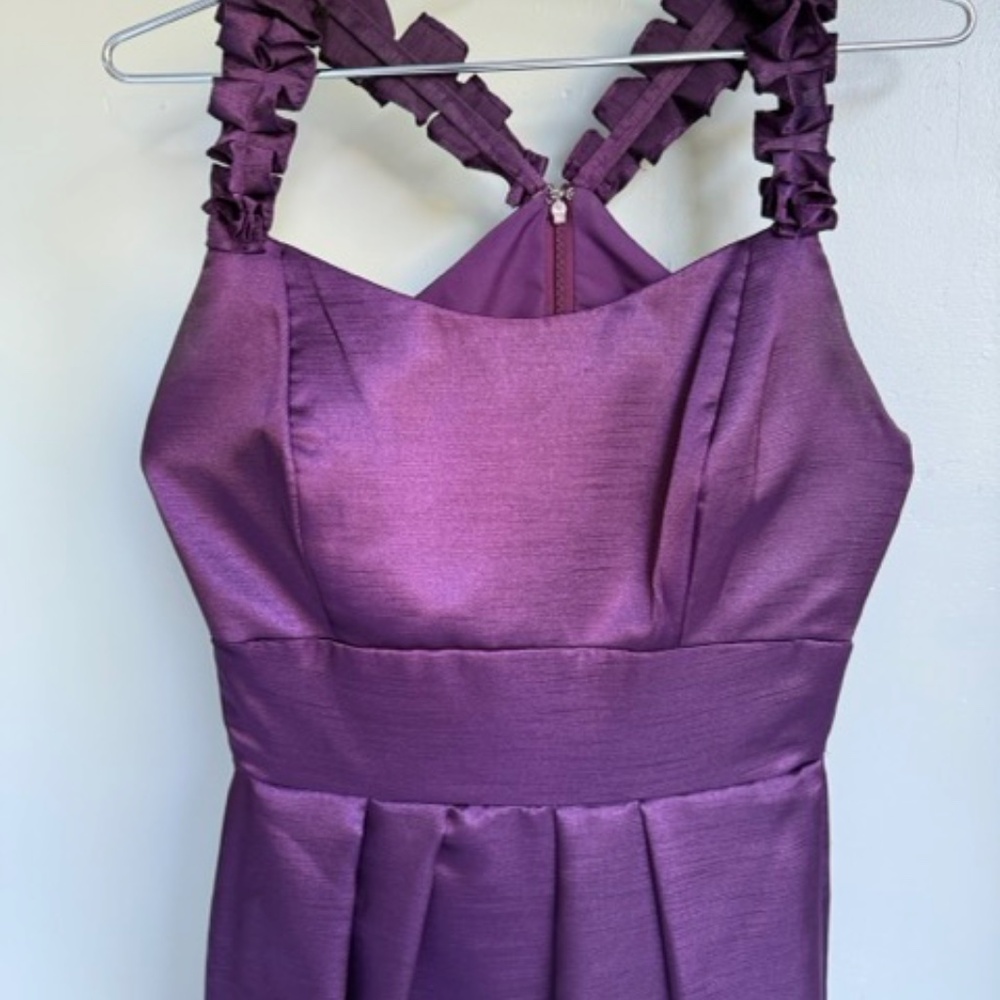 Plum bridal party formal dress